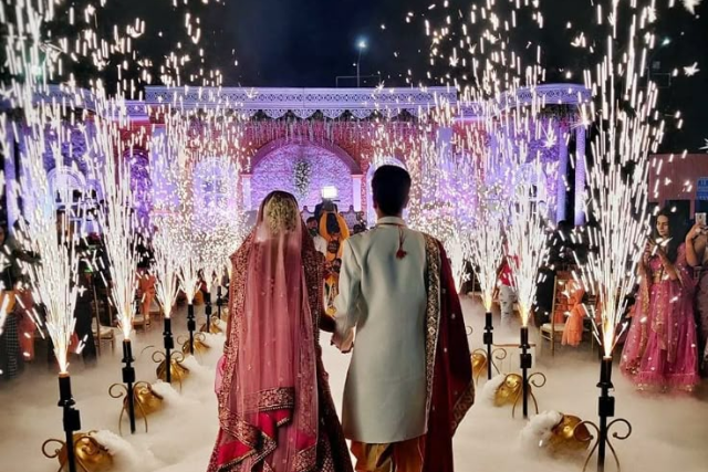 Bride and Groom Entry with Royal Walk-in Theme