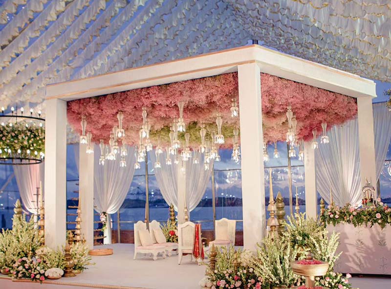 Fresh flower wedding decoration by Praful Wedding Planner